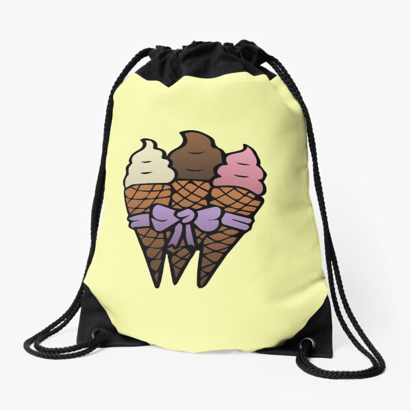 Ice Cream Bouquet Drawstring Bag