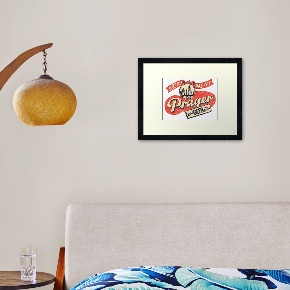 Prager Beer Framed Art Print