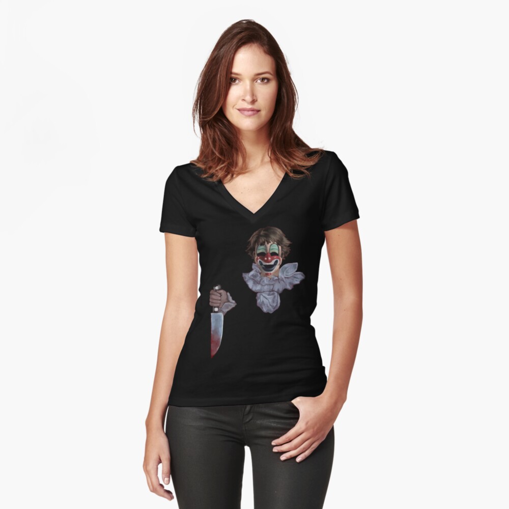 Item preview, Fitted V-Neck T-Shirt designed and sold by KatiaTrevino.