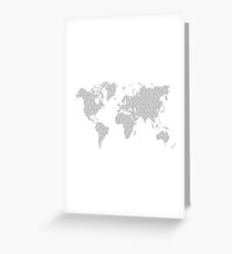Digital Cartography Greeting Card