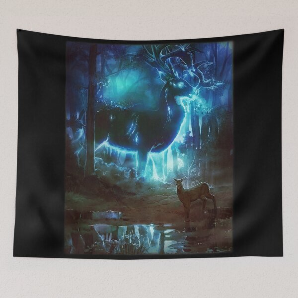 Item preview, Spectral Stag - Ghostly Glowing Spirit of the Forest Giant Deer designed and sold by ghostfire.