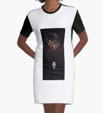 Firework Graphic T-Shirt Dress