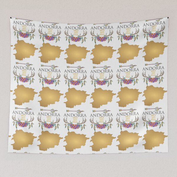 Item preview, Andorra Map Boho designed and sold by tanabe.