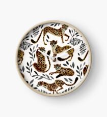 Cheetah Collection – Mocha & Black Palette Clock