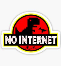 T - Rex - no internet Sticker