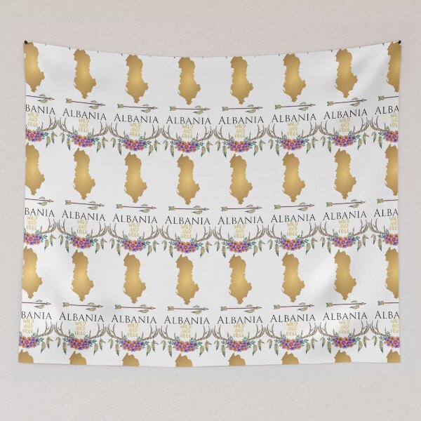 Item preview, Albania Map Boho  designed and sold by tanabe.