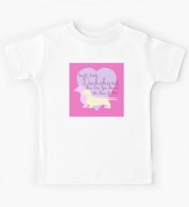 "Small, Little Dachshund How Did You Become the Boss of Me?" Doxie Weenie Dog Pink Purple Girly Girlie Silhouette Kids Tee
