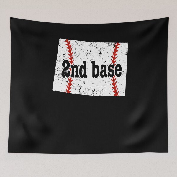 Item preview, Second Base Baseball Wyoming 2nd Base Softball designed and sold by shoppzee.