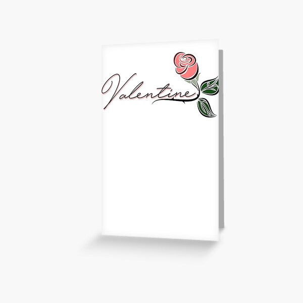 Valentine Rose 5SOS Greeting Card