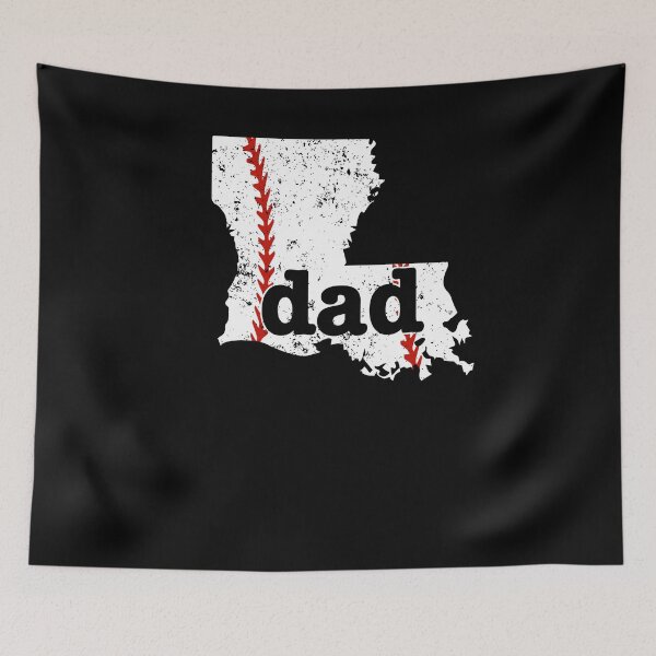 Aperçu de l'œuvre Softball T Shirt Fier Dad Baseball Shirt Louisiane créée et vendue par shoppzee.