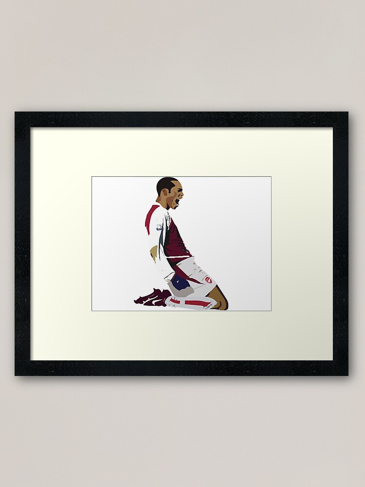 Arsenal Framed Signed Henry Knee Celebration Print