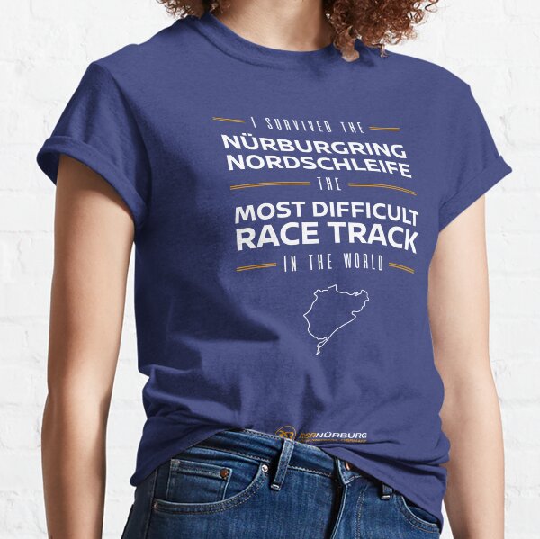 I Survived the Nürburgring - Orange / White Classic T-Shirt