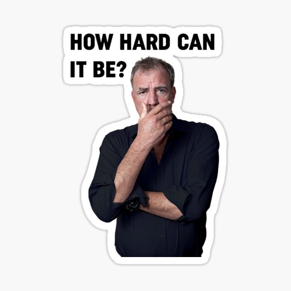 How hard can it be? Sticker