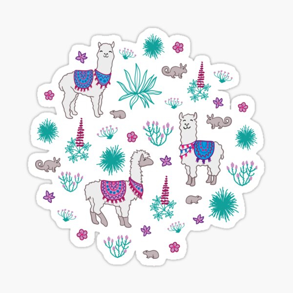 llama & friends Sticker