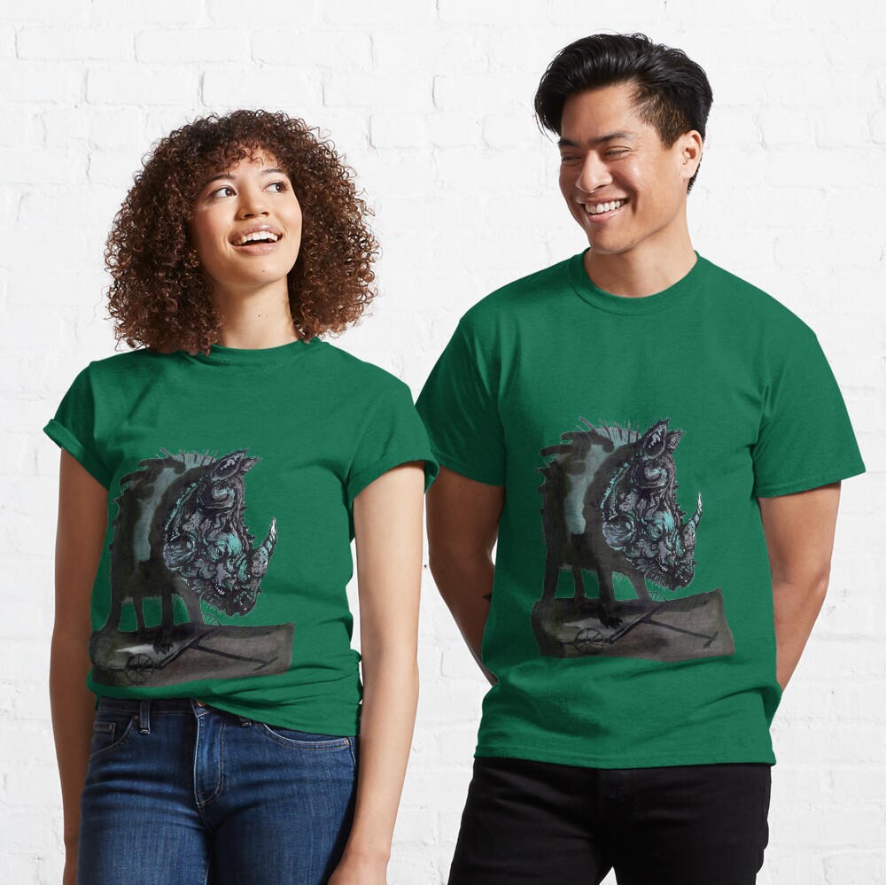 Rhinoceros on wheels Classic T-Shirt