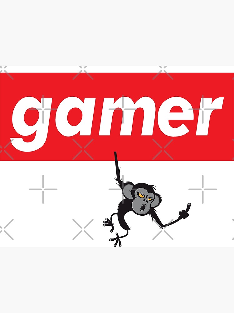 gamer-monkey-words-gamer-use-poster-for-sale-by-projectx23-redbubble