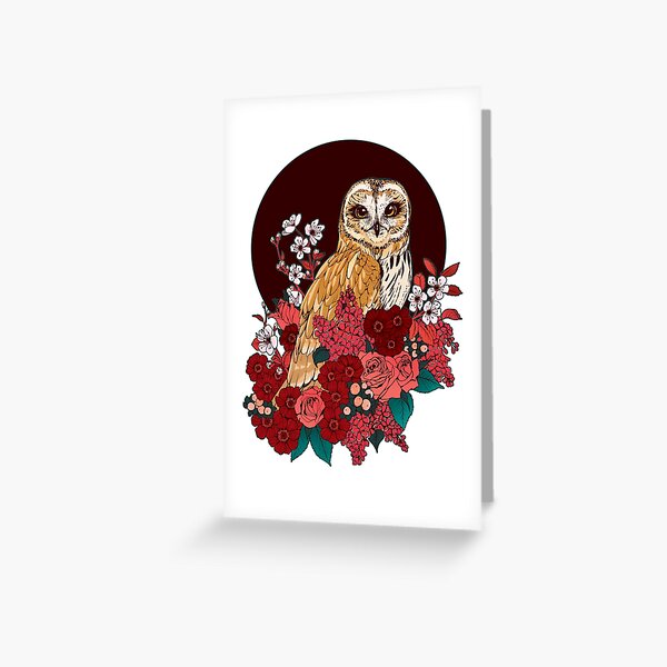 Item preview, Owl Floral Eclipse designed and sold by Kellie Lamphere.