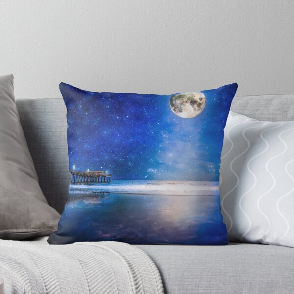 Item preview, Moonlight Over The Blue Sea - Tybee Island Beach designed and sold by Mark Tisdale Art.