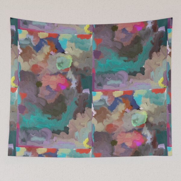 Item preview, Colorful Textures Abstract Painting Design designed and sold by Jessielee72.