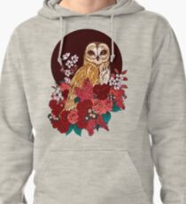 Hibou Floral Eclipse Pullover à capuche