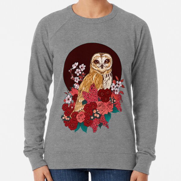 Búho Eclipse Floral Sudadera ligera