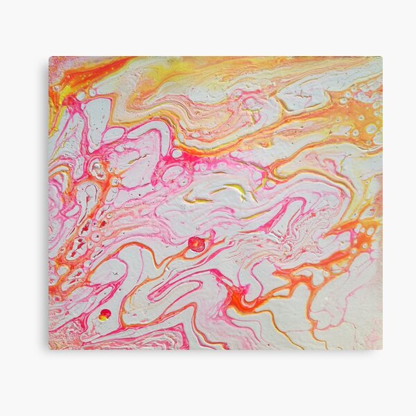 Pink Raninbow Metal Print