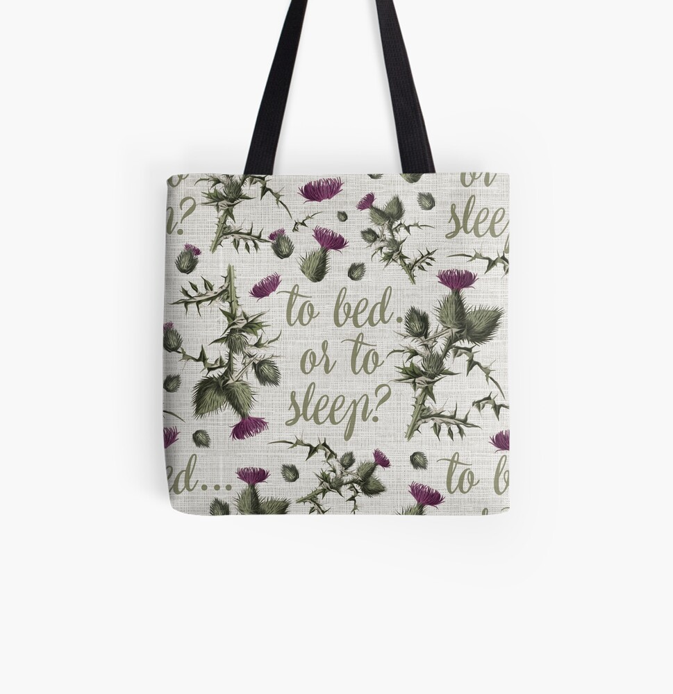 outlander thistle to bed or to sleep All Over Print Tote Bag