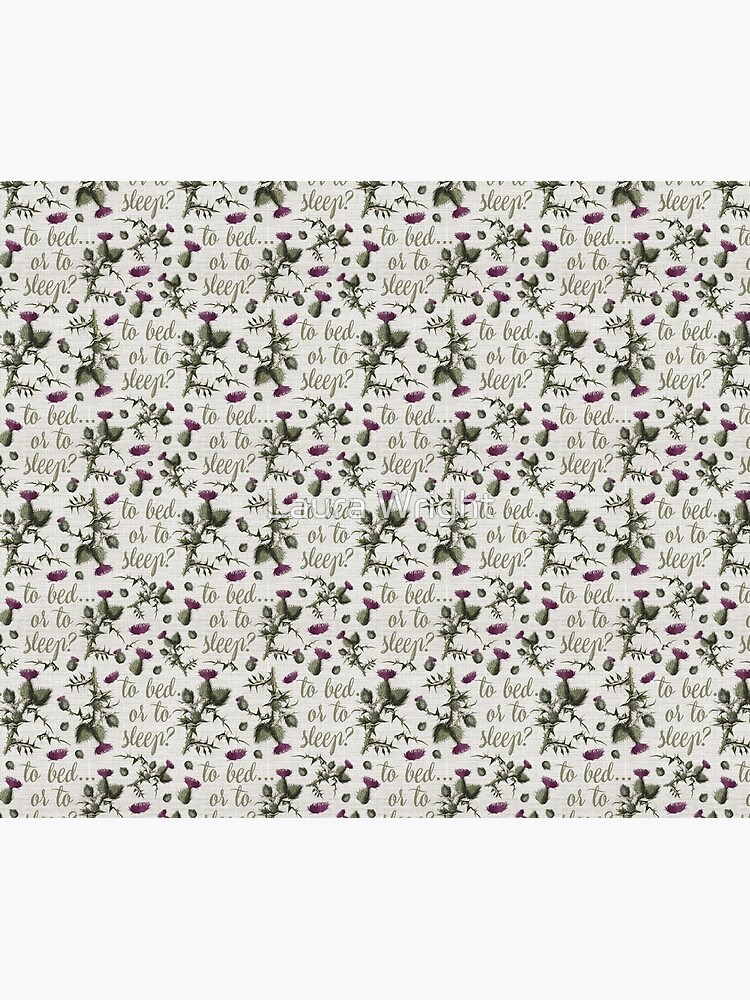 outlander thistle to bed or to sleep by laurathedrawer