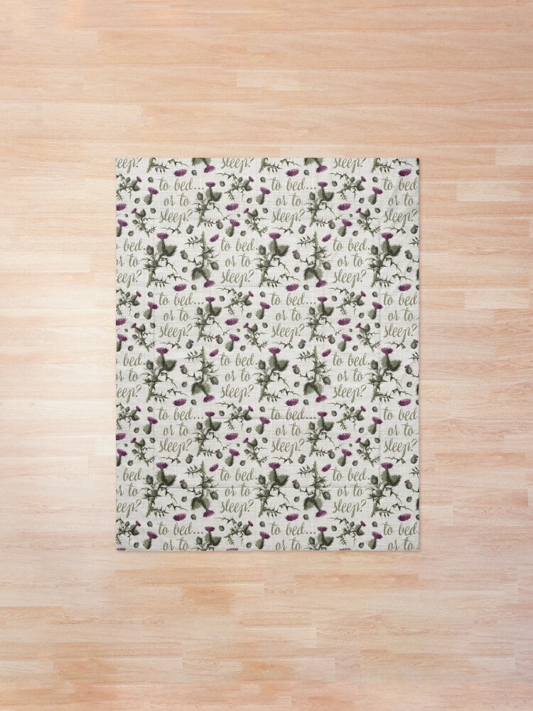 Alternate view of outlander thistle to bed or to sleep Comforter