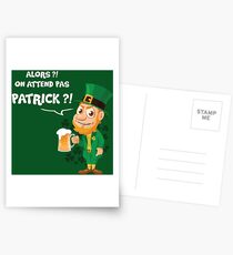 Saint Patrick We do not wait Postcards