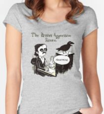 PASSIVE AGGRESSIVE RAVEN Women's Fitted Scoop T-Shirt