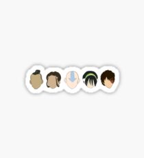 Team Avatar graphic heads Sticker