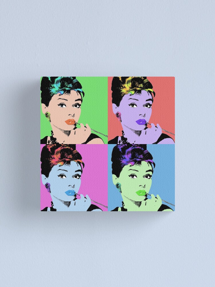 Design Painting collage Printable Audrey Hepburn Pop Art 