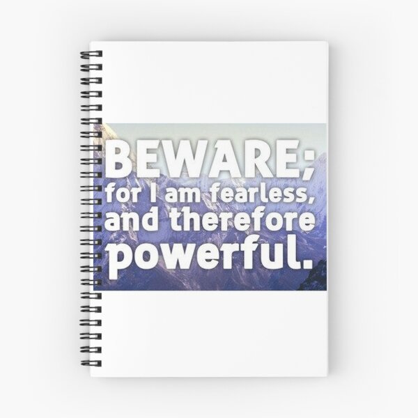 Item preview, Beware; for I am Fearless! designed and sold by DoodleDashCollective.