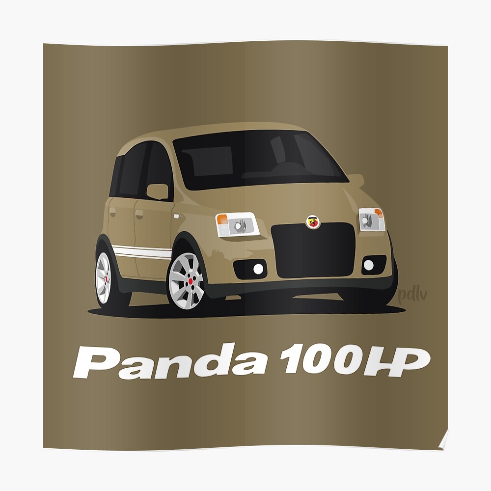 Camo Fiat Panda 100hp Sticker By Pdlv Redbubble