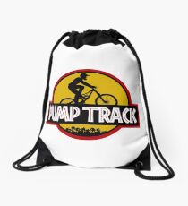 Pump Track Drawstring Bag