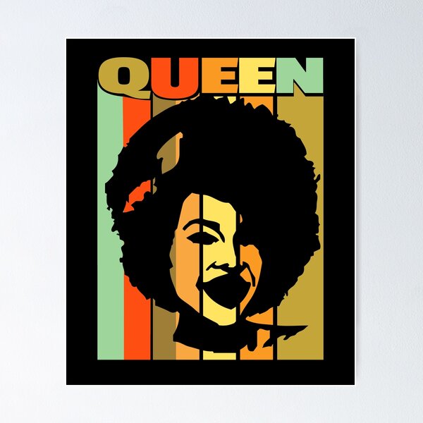 Item preview, Black Queen Equality - retro Colors African American Woman designed and sold by KoolMoDee.