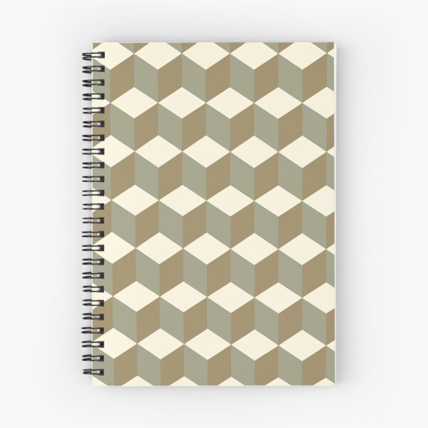 Item preview, Isometric Cube Pattern Brown Grey Geometric Art Cut Out  designed and sold by taiche.