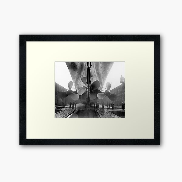Item preview, Titanic in Dry Dock, 1910. Vintage Photo designed and sold by historyphoto.
