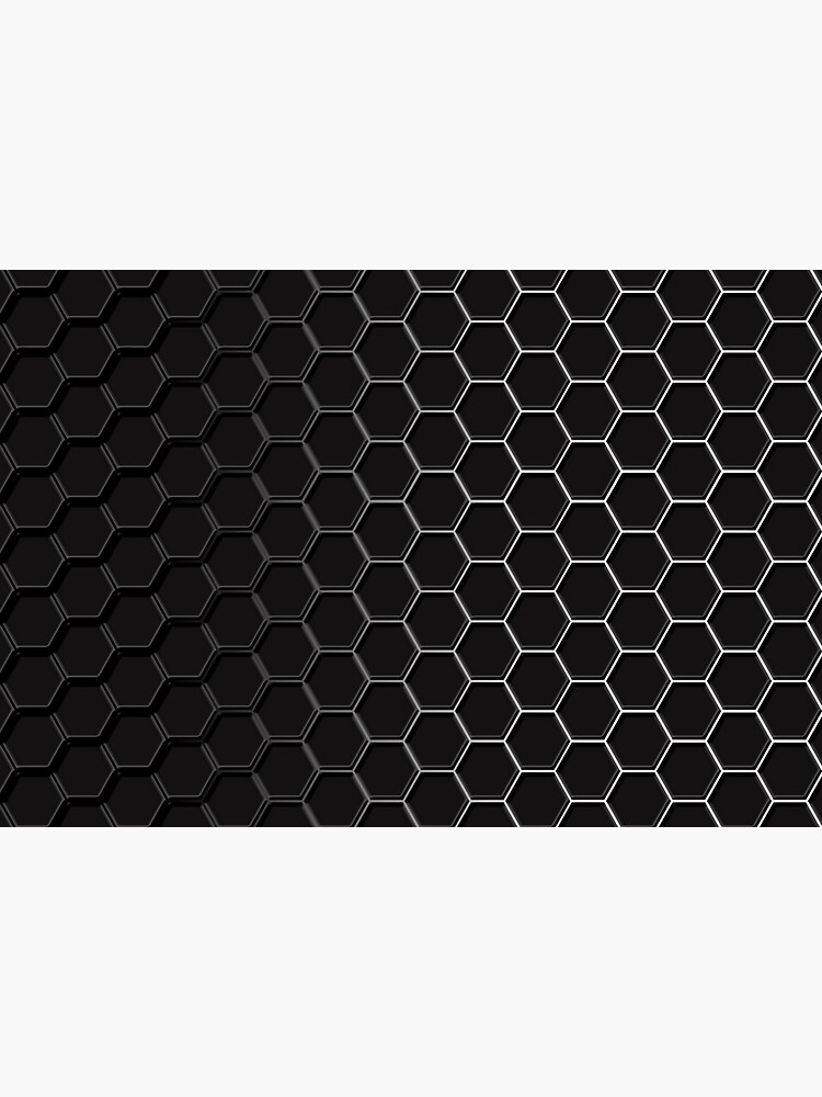 Abstract monochrome hexagon mesh seamless Vector Image