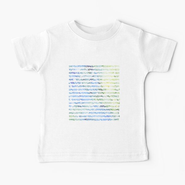 Digits of Pi (Green & Blue) Baby T-Shirt
