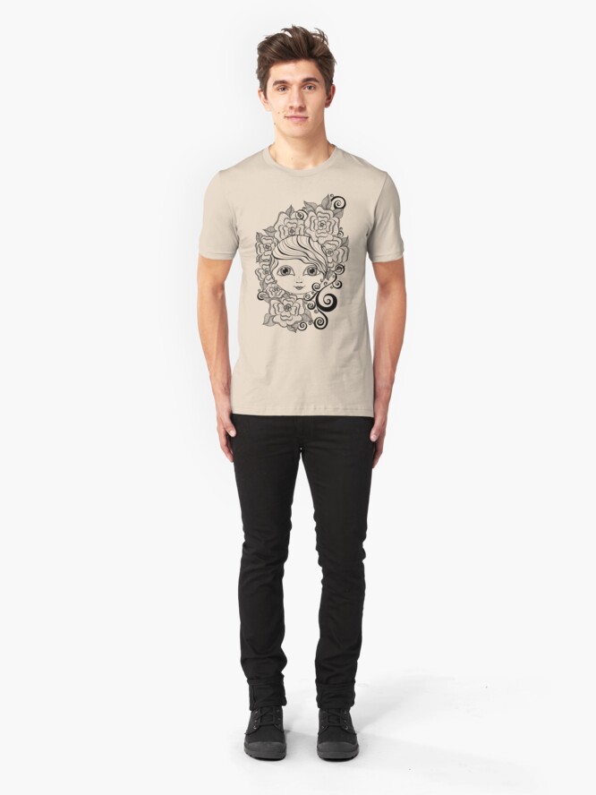 Alternate view of Ruby in Bloom Slim Fit T-Shirt