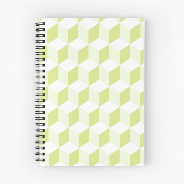 Item preview, Isometric Cube Pattern Ecru Beige White Geometric Art designed and sold by taiche.