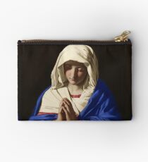 The Virgin in Prayer - Giovanni Battista Salvi da Sassoferrato Zipper Pouch