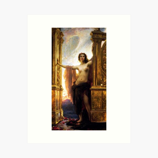 Aperçu de l'œuvre Les portes de l'aube - Herbert James Draper créée et vendue par forgottenbeauty.