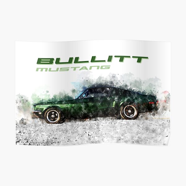 Bullitt Mustang Poster