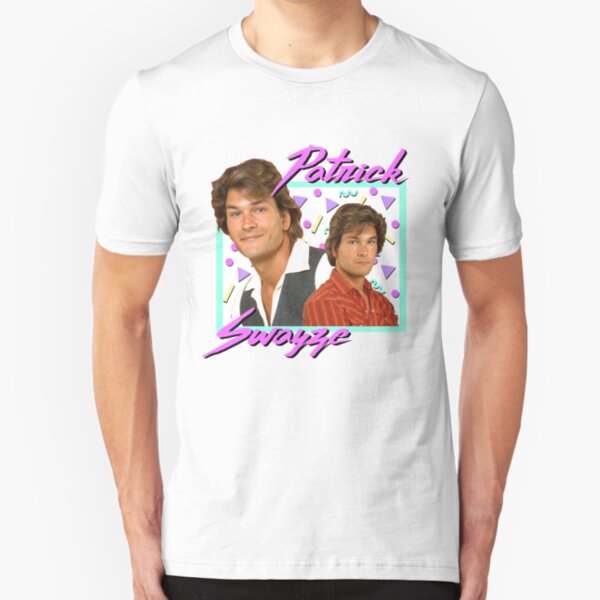 80s Patrick Swayze Slim Fit T-Shirt