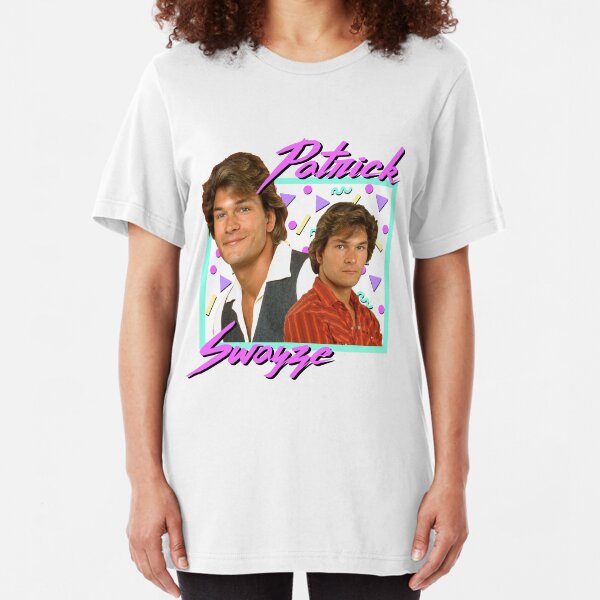 80s Patrick Swayze Slim Fit T-Shirt