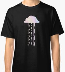 Holographic Rainbow Minimalist Raincloud Classic T-Shirt