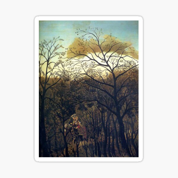 Aperçu de l'œuvre Rendez-vous dans la forêt - Henri Rousseau créée et vendue par forgottenbeauty.